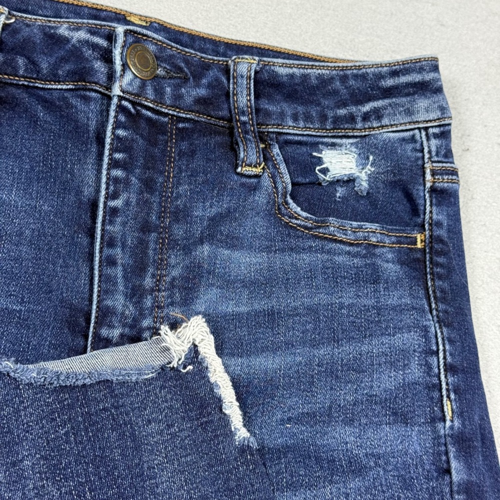American Eagle Ne(x)t Level Stretch High Waisted Distressed Skinny Jeans Blue 8